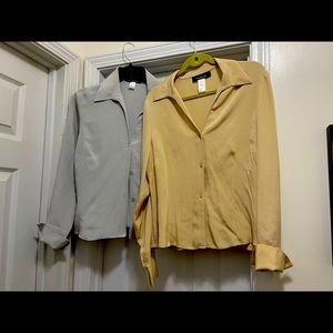 Jones New York silk Blouse 2 for 1 NWT